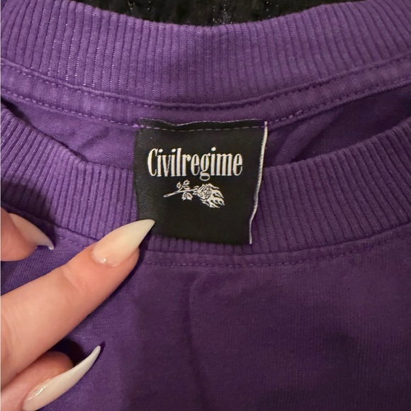 Civil Regime Purple Graphic T Shirt XXL - Picture 2 of 4
